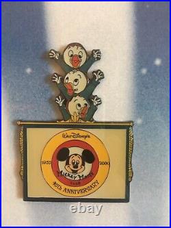 Walt Disney Mickey Mouse Club 5 Pin Set Framed 45th Anniversary LE 1000 COA