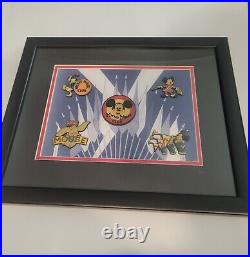 Walt Disney Mickey Mouse Club 5 Pin Set Framed Limited Edition 1000 COA