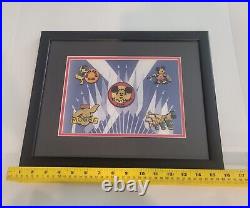 Walt Disney Mickey Mouse Club 5 Pin Set Framed Limited Edition 1000 COA