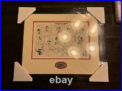 Walt Disney Mickey Mouse Comics Framed Pin Set 1938 LE/3600 MINT condition Rare