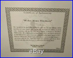 Walt Disney Mickey Mouse Film Shorts 10 Pin Framed Set LE 791/3,000 with COA