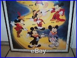 Walt Disney Mickey Mouse Generations Then And Now Framed Poster #88002 20x16