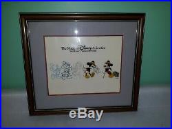 Walt Disney Mickey Mouse Publicity Cell Animation Art Framed TRAVELING MICKEY