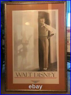 Walt Disney Mickey Mouse Silhouette in Walt's Home Framed Matted Print Do READ