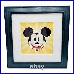 Walt Disney Mickey's Here Sericel Mickey Mouse NEW With COA Framed
