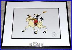 Walt Disney Mickey's Polo Team Framed 1990 Limited Edition Sericel