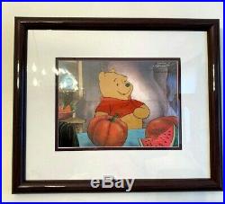 Walt Disney Original Production Cel Framed with COA Winnie the Pooh
