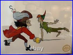 Walt Disney Peter Pan Limited Edition Gold Wood Frame SERIGRAPH Cell 1953
