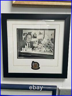 Walt Disney Photo with Pin Framed Set LE 250 50 years of Magical Memories COA
