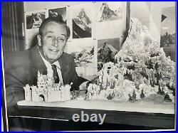 Walt Disney Photo with Pin Framed Set LE 250 50 years of Magical Memories COA