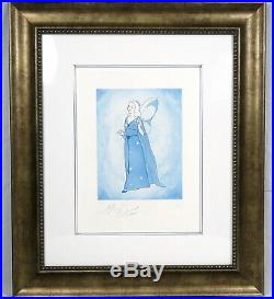 Walt Disney Pinocchio Blue Fairy Aquatint Framed Art Print David Pacheco Signed