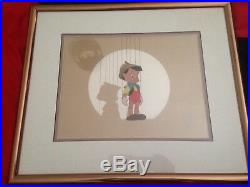Walt Disney Pinocchio Serigraph Cel Limited Edition Framed