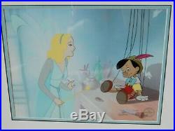 Walt Disney Pinocchio The Gift of Life Animation Art Sericel Framed Ltd Ed