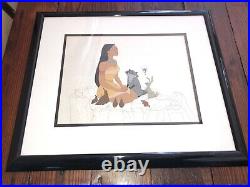 Walt Disney Pocahontas Meeko Woodland Friends Framed Limited Edition Sericel