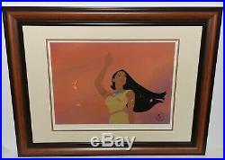 Walt Disney Pocahontas, Pocahontas framed animated cel LE #47/183 with COA