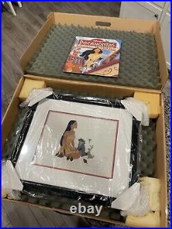 Walt Disney Pocahontas Woodland Friends Ltd Ed Sericel New Orig Box