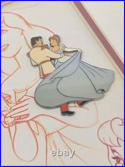 Walt Disney Prince and Princess Framed Pin Set Signed LE 2400