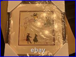 Walt Disney Princes and Princesses Framed Pin Set LE/2400 Very Rare SEALED NEW