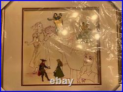 Walt Disney Princes and Princesses Framed Pin Set LE/2400 Very Rare SEALED NEW