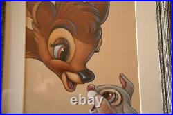 Walt Disney Print Picture Bambi And Thumper Gallery Framed