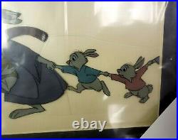 Walt Disney ROBIN HOOD Mother Rabbit Tagalong 1973 Production Animation Film Cel