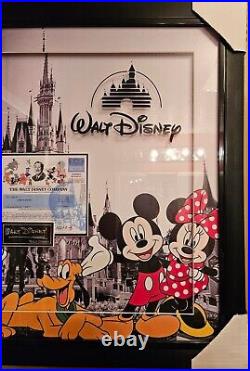 Walt Disney Replica Stock Certificate with Palace Framed RARE! HIGH QUALITY
