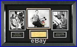 Walt Disney Signed 1960 Check Display Framed 43x27 JSA Authentication