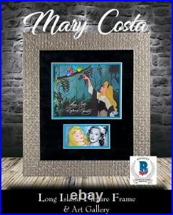 Walt Disney Signed Mary Costa Sleeping Beauty Photo Custom Framed Beckett COA