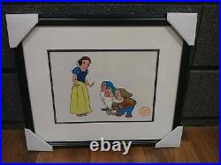 Walt Disney Snow White Limited Edition Serigraph Cel Framed COA (PIT)