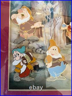 Walt Disney Snow White & Seven Dwarfs Framed Collector's Pin Set (LTD ED of 500)