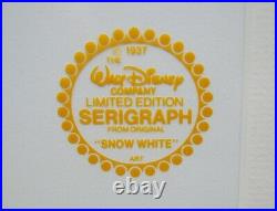 Walt Disney Snow White & The Seven Dwarfs Limited Edition Animation Cel 15x18