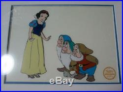Walt Disney Snow White and the Seven Dwarfs Cell Drawing Picture frame