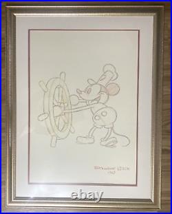 Walt Disney Steamboat Willie 1928 Animated Animation Framed Reproduction