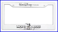Walt Disney Studios Exclusive Mickey Chrome License Plate Frame Holder New