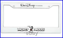 Walt Disney Studios Exclusive Mickey Chrome License Plate Frame Holdernewhtf