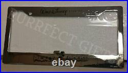 Walt Disney Studios Exclusive Mickey Chrome License Plate Frame Holdernewhtf