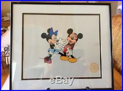 Walt Disney Studios Mickeys Surprise Party sericel Matted Frame withCOA