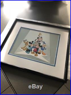 Walt Disney The Fab Five Sericel Framed/ Mickey Mouse Classic