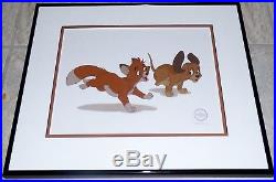 Walt Disney The Fox And The Hound The Chase Framed Limited Edition Sericel