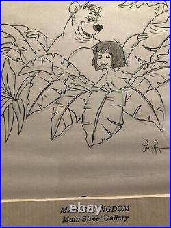 Walt Disney-The Jungle Book-Signed And Framed Hand Drawn Pencil Sketch 16x14