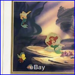 Walt Disney The Little Mermaid 10th Anniversary Pin Set Framed Numbered 569/1989