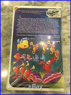 Walt Disney The Little Mermaid VHS Black Diamond Classic 913 + Framed Poster