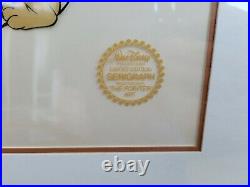 Walt Disney The Pointer Limited Serigraph Original Frame. One of only 9500