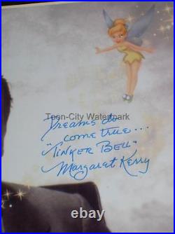 Walt Disney Tinker bell Dreams Do Come True Hand Signed Margaret Kerry NEW
