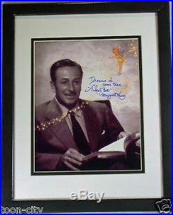 Walt Disney Tinker bell Dreams Do Come True Hand Signed Margaret Kerry NEW Frame