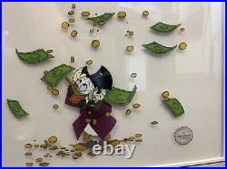 Walt Disney Uncle SCROOGE McDUCK TIME IS MONEY SERIGRAPH CEL Limited Edition