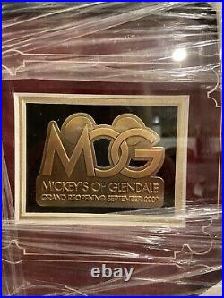 Walt Disney WDI MOD Mickey's Of Glendale Grand Reopening Jumbo Pin Framed 2009