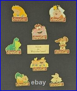 Walt Disney World 15th Birthday Coca Cola Pins 60 Pins Framed