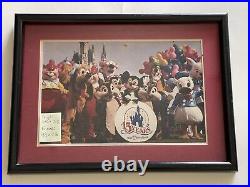 Walt Disney World 15th anniversary Corporate Distributed framed photo