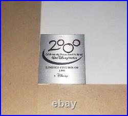 Walt Disney World 2000 Celebrate The Future Hand In Hand Ltd Ed Framed Pin Set